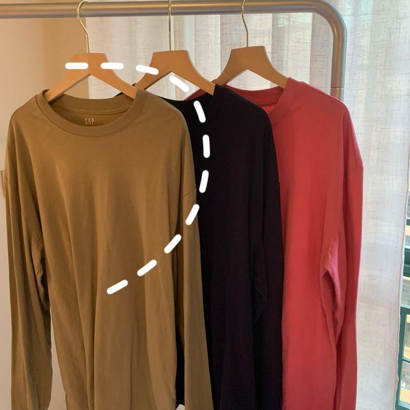 

9 @ P Walking and Matching Men s and Women s Same Brushed All Cotton Loose Striped Crew Neck Long Sleeves No. 6 color (flawed L
