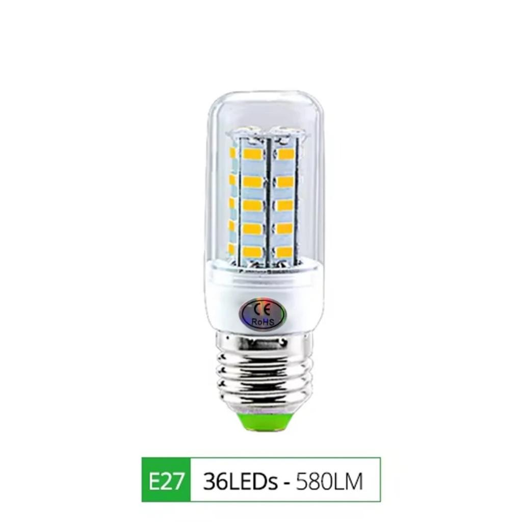 HOMZY E27 LED Lamp E14 LED SMD 5730 220V Corn Light Bulbs 24 36 56 72 LEDs Lamparas LED Chandelie For Home Decoration Ampoule Led Light