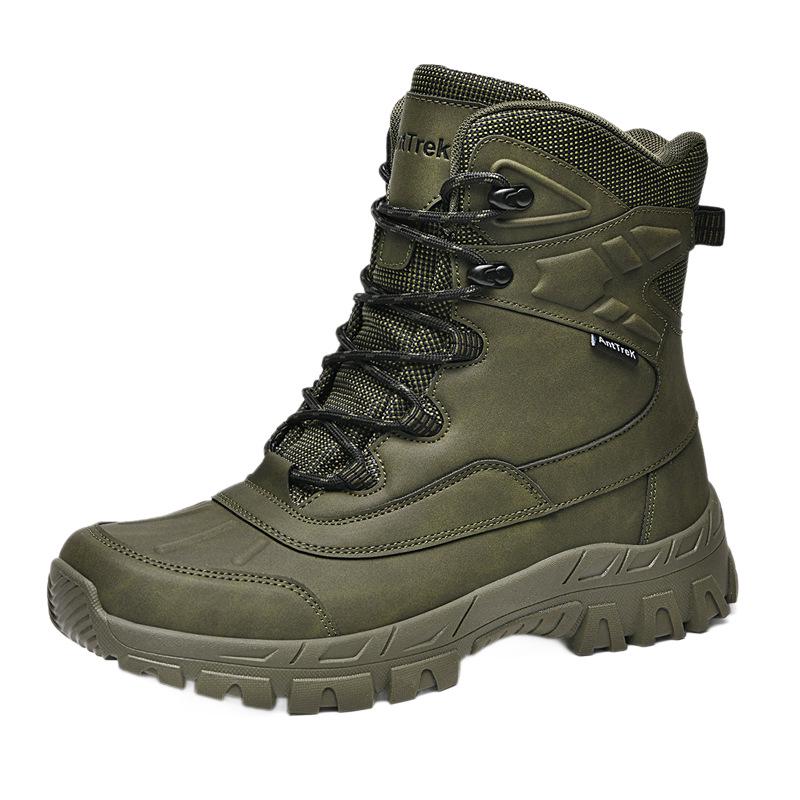 Men's Large Combat Boots - Multi-Terrain, Anti-Collision Desert Outdoor Tactical Footwear