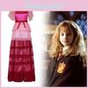 Hermione Harry Potter Granger Cosplay Costume Mesh Yarn Dress Halloween Party