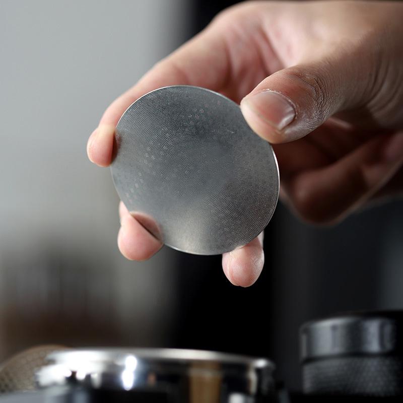 Double Layer Italian Coffee Machine Portafilter Mesh Filter Screen with 304 Extraction Handle
