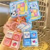 Luminous Wooden Fish Keyboard Keychain Electronic Fingertip Button Key Ring  Finger Toys