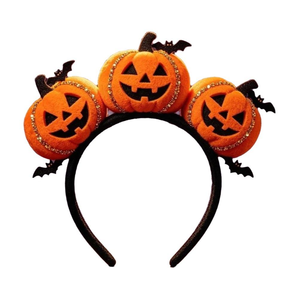 Funny Halloween Headwear Creative Cartoon Hair Hoop Reusable Holiday Headdress Holiday Performance Pumpkin