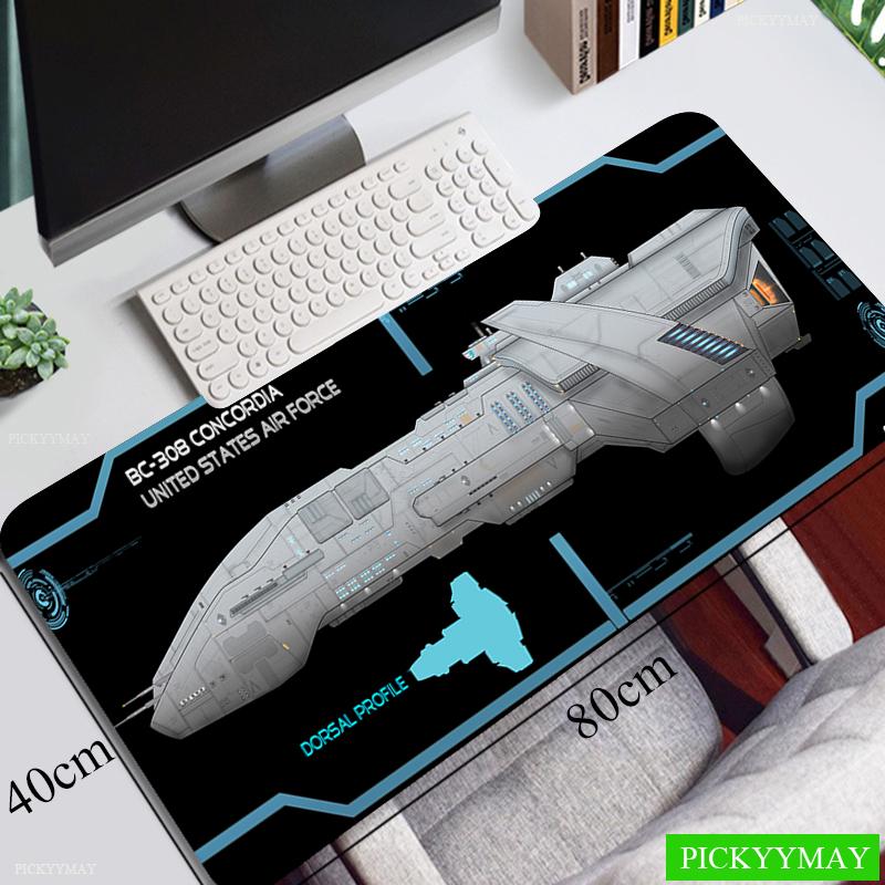 Spacecraft Mouse Pad Gamer Mousepads Big Gaming Mousepad XXL Mouse Mat Large Keyboard Mat Desk Pad For Computer Laptop