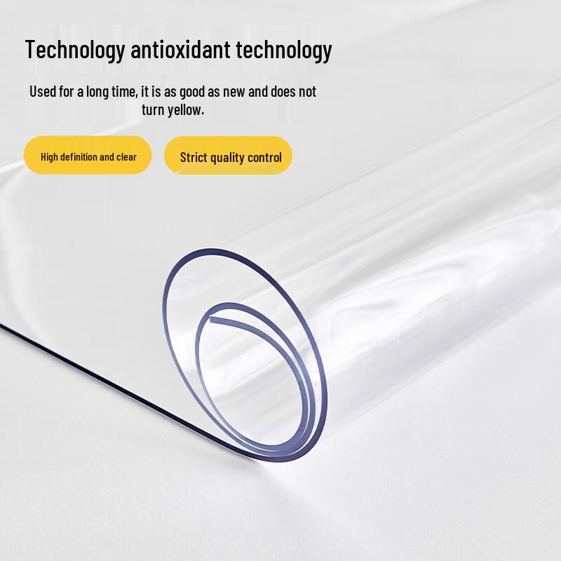 

Прозорий м який скляний килимок для столу з ПВХ Qing Xi Yi Lin