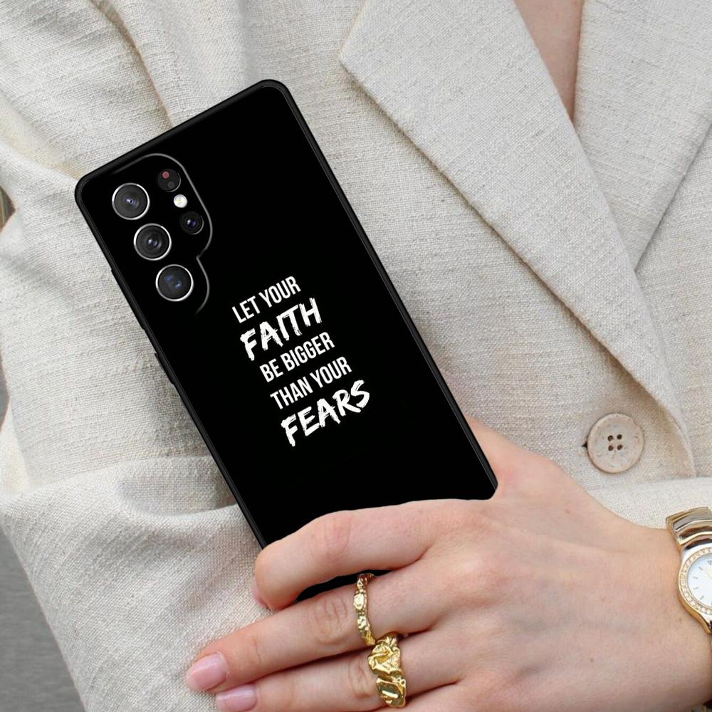 Vers aus der christlichen Bibel Jesus PRINT Handyhülle für Samsung Galaxy S26 Ultra S25 S24 S23 S22 S21 S20 Note10 Hülle