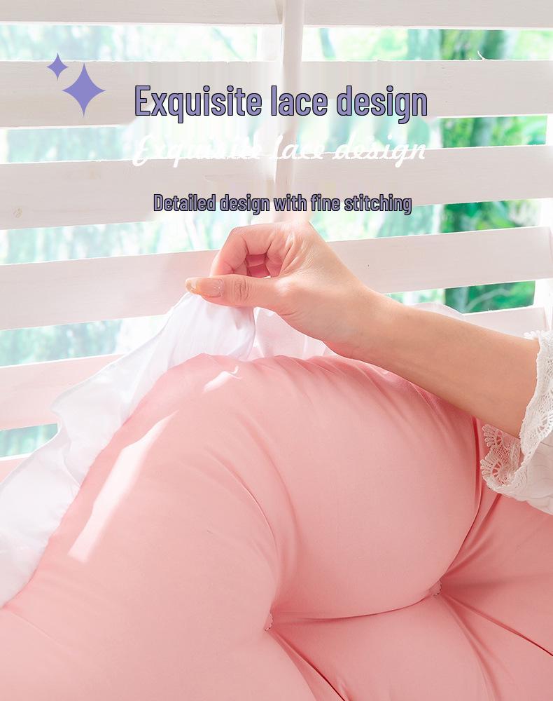 Removable & Washable Anti-Collision Bed Backrest Cushion with Ties - Large, Soft Support for Headboards