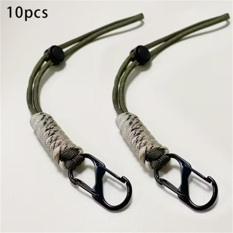 1Pcs/Pack Creative Simple Color Blocked Braided Rope Anti Lost Keychain Backpack Hanging Accessories Car Keychain Hanging Rope