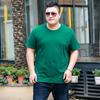 Men's Summer Loose Tee Men's Pure Cotton Casual Round Neck Sports Short Sleeve Men's Plus Size Elastic Comfortable T-shirt