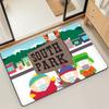 Cartoon S-SOUTH PARK Funny Door Mat Bath Microfiber Decorative Versatile Flannel Floor Mat Quick Dry Absorbent Non-slip Sole