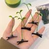1Pair Mushroom Bean Sprout Hair Clip Cherry Cartoon Duckbill Clips Flower Plant Hairpins  Party