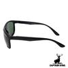 Captain Stag Sunglasses with Plastic Men's Case, Frame, Black, CS-012-2-EH-72
