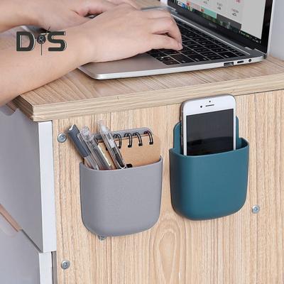 Caja de Almacenamiento de Pared Fuerte Soporte de Carga Instalación Simple Multifunción Soporte para Teléfono Organizador de Almacenamiento para Mando a Distancia