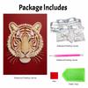 DIY Pearl Diamond Art Painting Kits for Adults and Beginners, Majestic Tiger Sparkling Painting Craft Home Wall Decor Handmade Gift