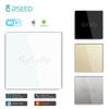 BSEED EU Touch Wifi Light Dimmer 1 Gang Smart Wireless Wifi Dimmer White Black Golden Colors For Smart Home