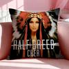 Singer C-Cher Cushion Cover Breathable Linen Pillowcase Summer Odorless Eco-Friendly Invisible Zipper Washable