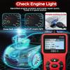 1 Stück V100 Professioneller OBD2-Scanner, Motorfehlercode-Leser, Diagnose-Scan-Tool für Autos mit OBD II-Protokoll seit 1996