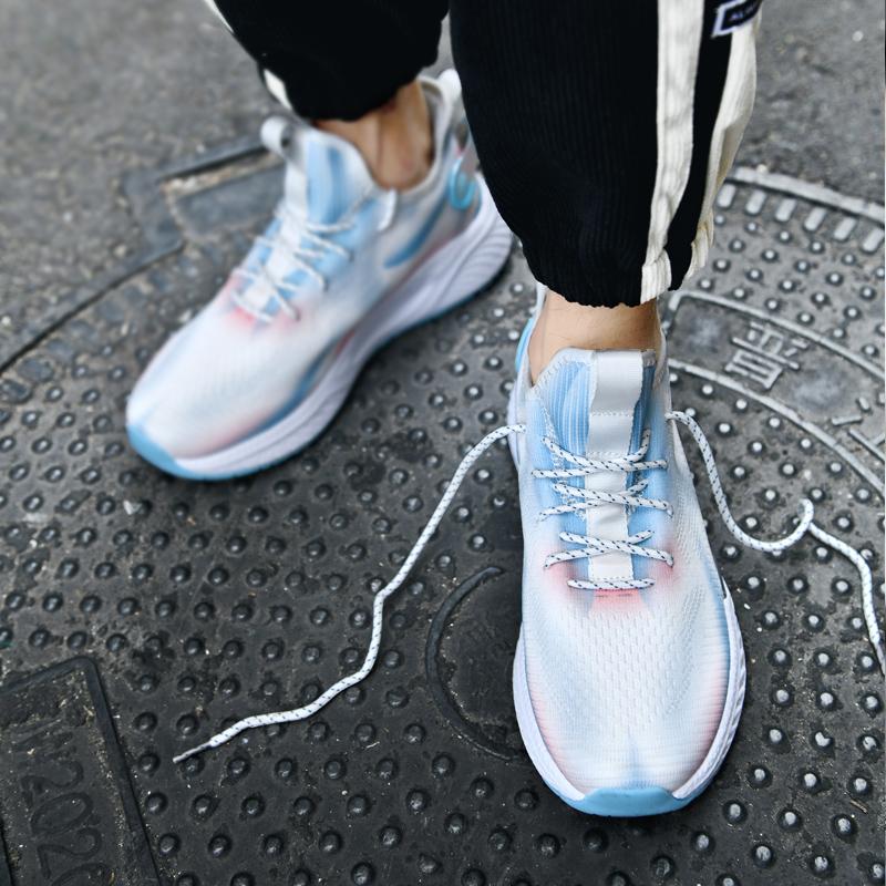 Fashion Men's Running Shoes Comfortable Sports Shoes Casual Shock-absorbing Athletic Train Sneakers Lightweight Comfortable Sneakers 45