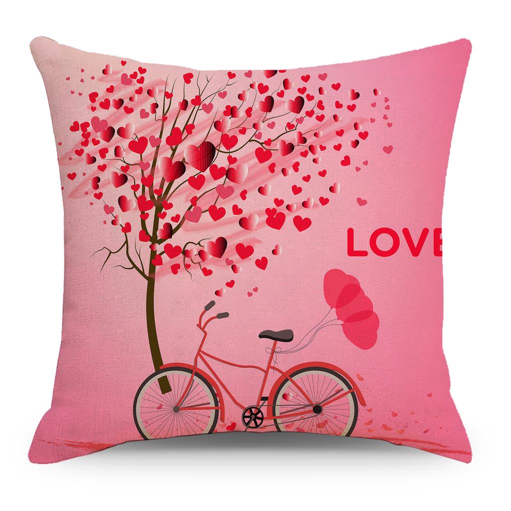 Nordic New Valentine's Day Linen Pillow Case Material Can Be Selected for Home Pillow Sleeping Pillow Cushion Cover