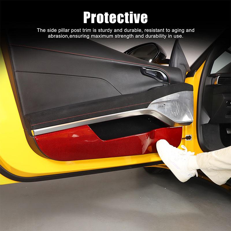For Lotus EMIRA 2026-2026 Red Real Carbon Fiber Car Steering Wheels Console Gear Shift Panel Cover Trim Sticker Car Accessories