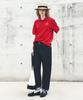Uniform Bridge Flag Pique S/S Tee(Women) Red