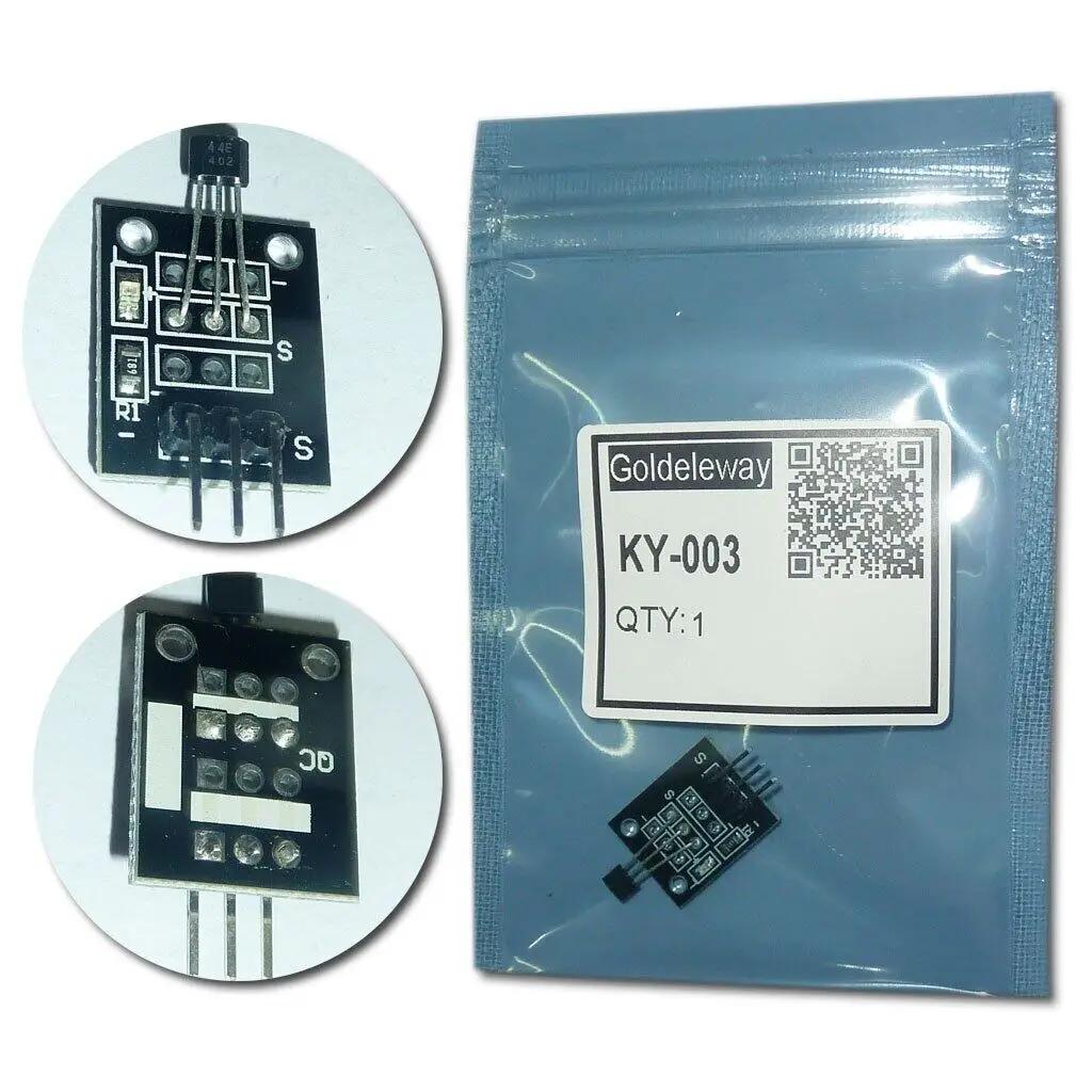 1/5 Pcs KY-003 A3144 Standard Hall Magnetic Sensor Module Works with Arduino Boards for Arduino