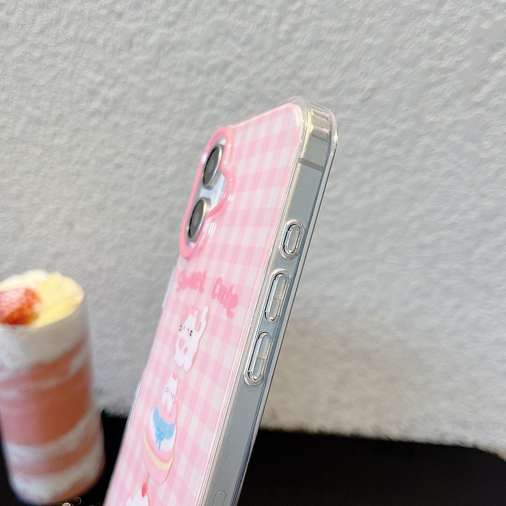 Funda con diseño de gato y perro para iPhone 16Pro, transparente, estética, elegante, suave, duradera, bonita, de TPU, a prueba de golpes, para iPhone 13, 14, 15, 16 Pro Max