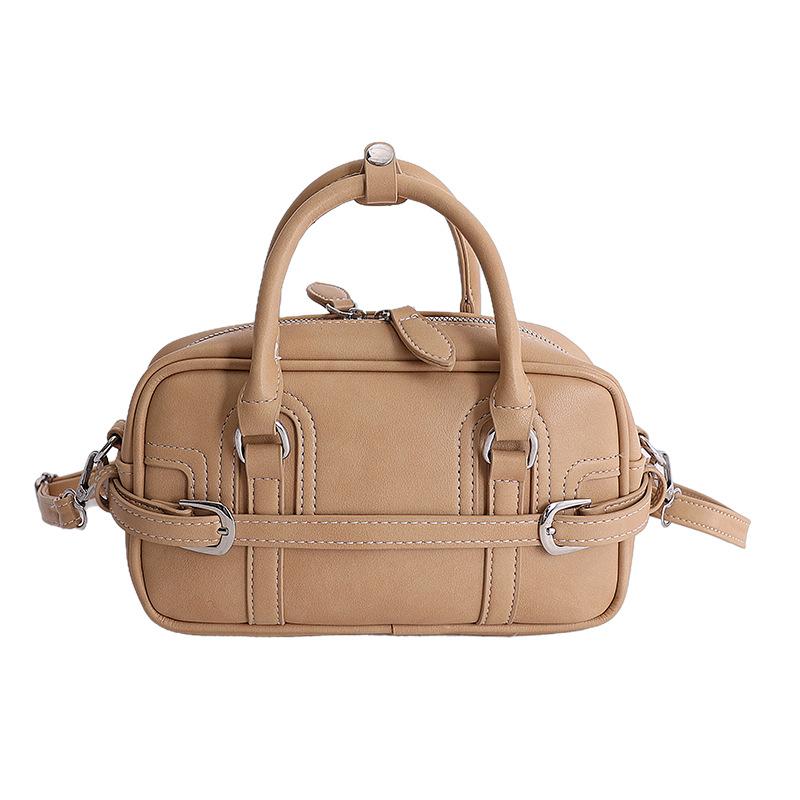 Han niche portable baguette bag women's 2026 spring new texture casual shoulder messenger bag