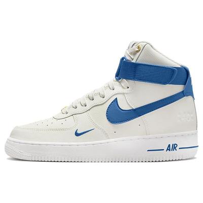 Air Force 1 High SE 40th Anniversary - Sail Blue Jay Women Sneakers Cream White Metallic-Gold DQ7584-100