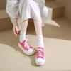 Thick Bottom Canvas Shoes Women's Models  New Walking Hundred Casual Board Shoes Simple Cloth Shoes Casual Lace-Up