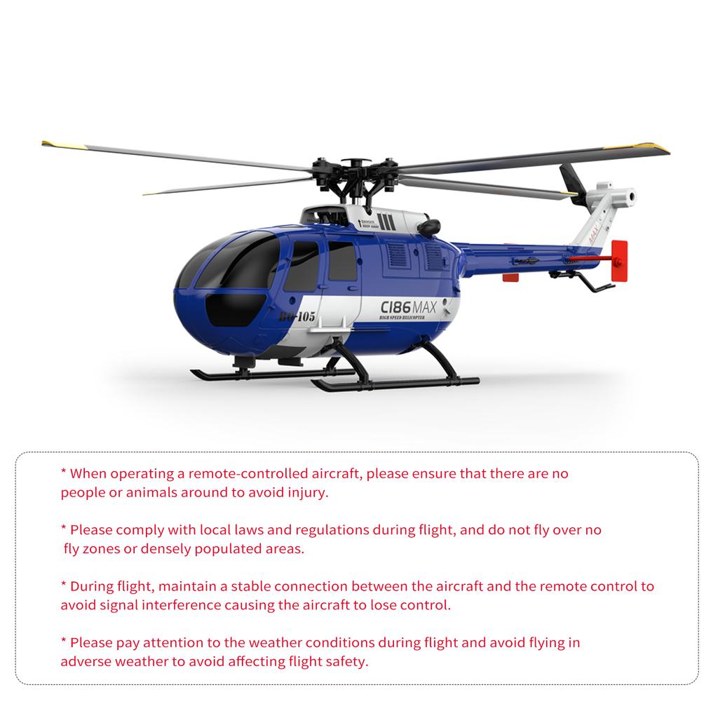 Fjernkontroll Helikopter 6-akset Gyroskop 2,4G 4CH Single Propell Aileron Free Helikopter med