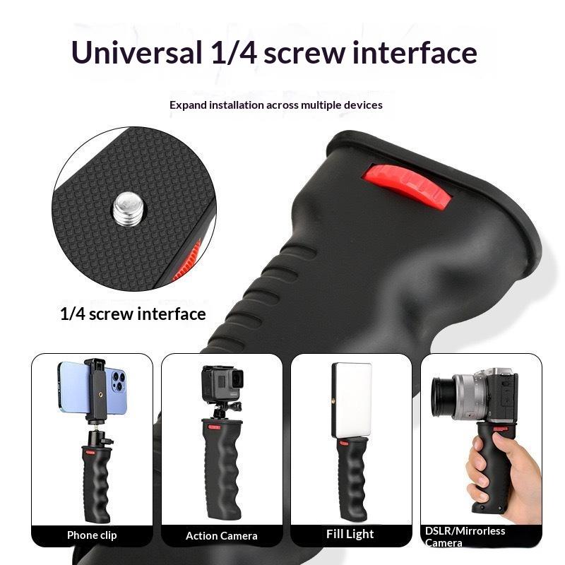 Camera Stabilizer Grip Ergonomic Anti-Fatigue Handle 1/4" Thread for Photographer Long Time Outdoor Shooting