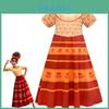 Vibrant Encanto Princess Dress For Girls Perfect For Parties And Cosplay