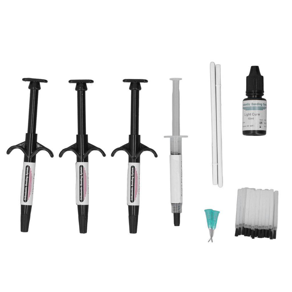 Dentalkleber-Aushärtungsspritze, hohe Bindungsstärke, kieferorthopädisches Dental-Bonding, lichtgehärtetes Kit, Schwarz