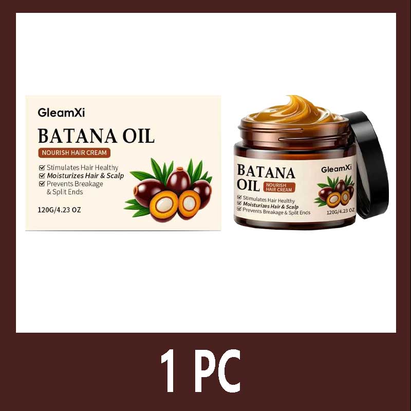 Maschera per Capelli 100% Puro Olio Biologico di Batana Trattamento Crescita Nutrire Ridurre la Caduta dei Capelli Anti-Rottura meno