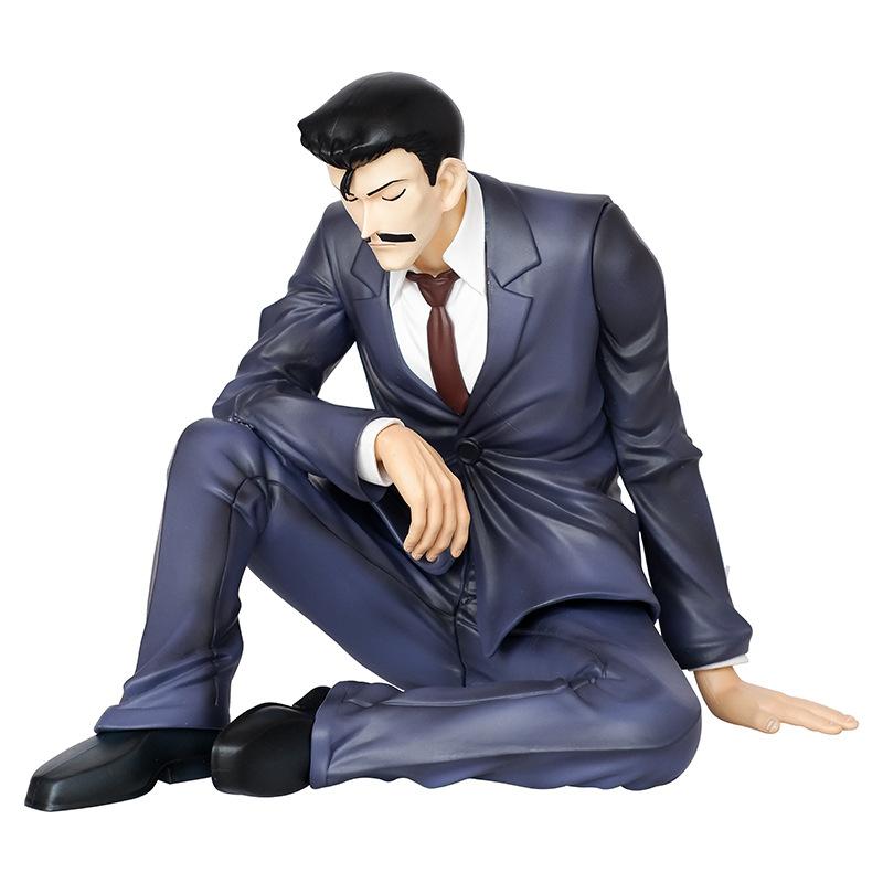 Conan Edogawa Action Figure Mouri Kogorou Richard Moore Figuras Anime Peripheral Manga GK Statue Model Ornament Gift for Kids