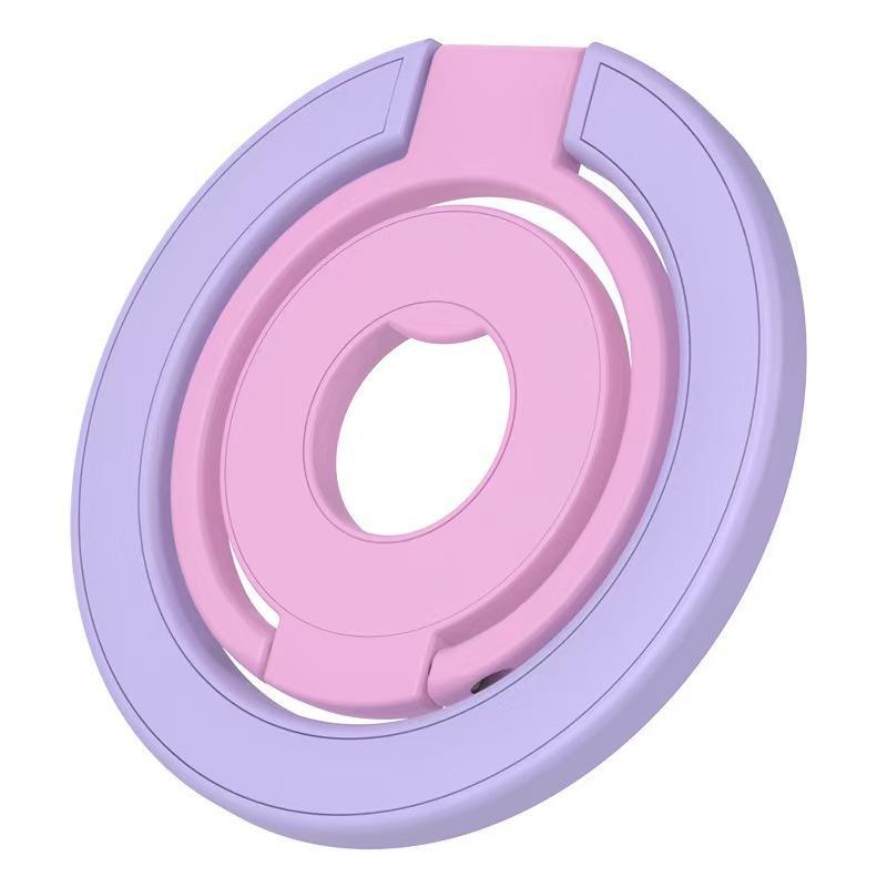 Universal Foldable Phone Ring Holder Strong Magnetic Grip Cute Pastel Shades for Travel Gift