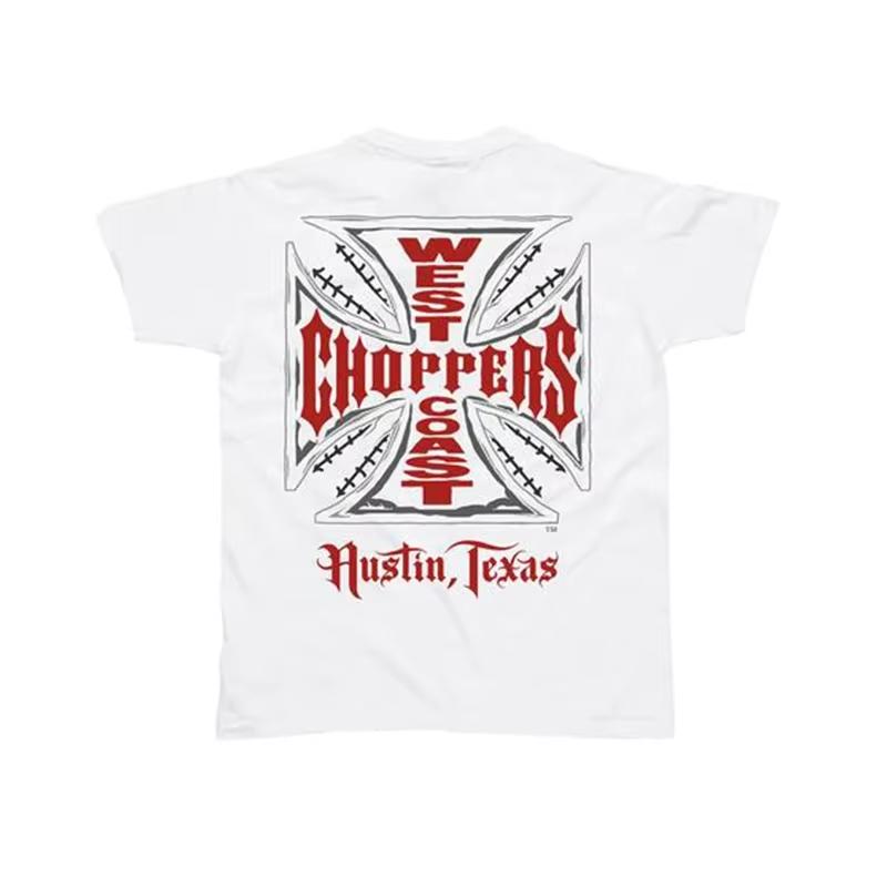 2026 Hot Sales WESTCOASTCHOPPERS Harley American Street Men's Women's Biker Printed Short-sleeved Cotton T-shirt