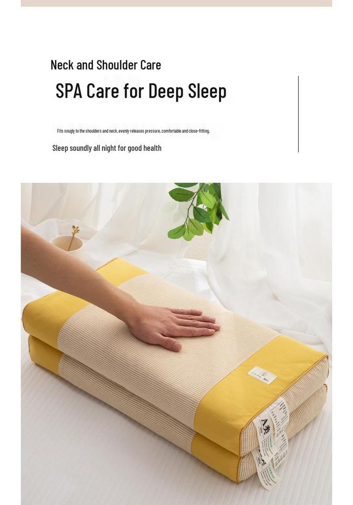 Pair of Buckwheat Pillows for Neck Support and Better Sleep