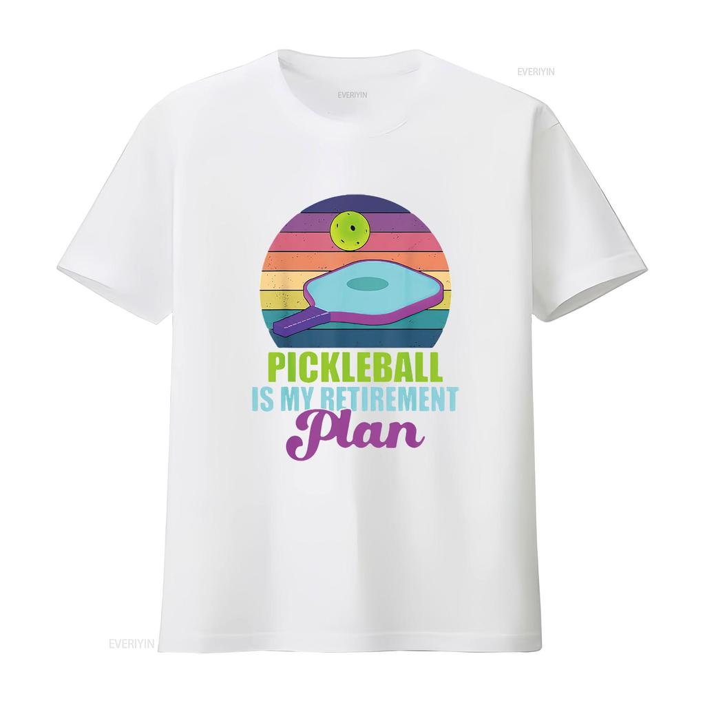 Womens Funny Retirement Pickleball Apparel Pickle Ball T Shirt White Small vintage Washed fashion streetwear