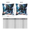 Hiccup e Sdentato Potenza di Fuoco HTTYD Federe Quadrate Copricuscino Divertenti Poliestere Decorativo per Casa 45x45cm