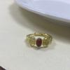 Ring Adjustable Fashionable With Unique Geometric Design For Womens Chic Style