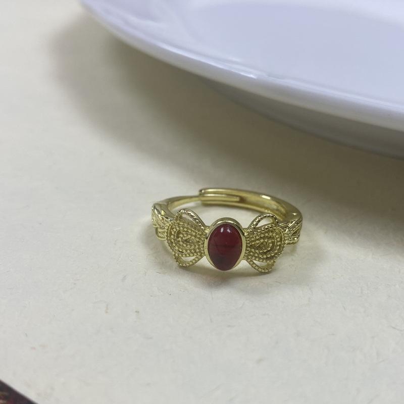 Ring Adjustable Fashionable With Unique Geometric Design For Womens Chic Style