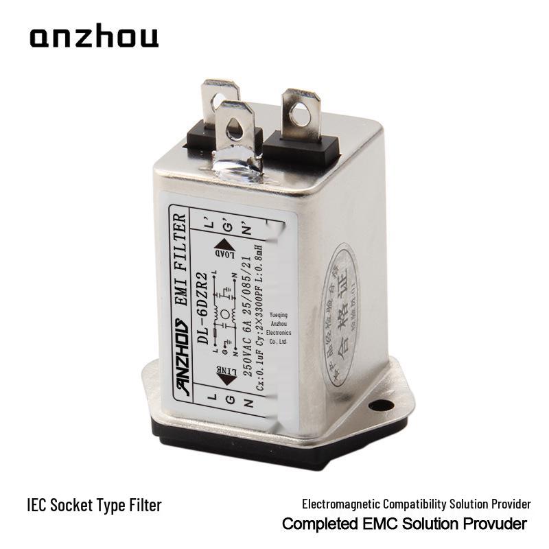 Socket-Type EMI Filter: DL-1DZ2R, DL-3DZ2R, DL-6DZ2R, DL-10DZ2R