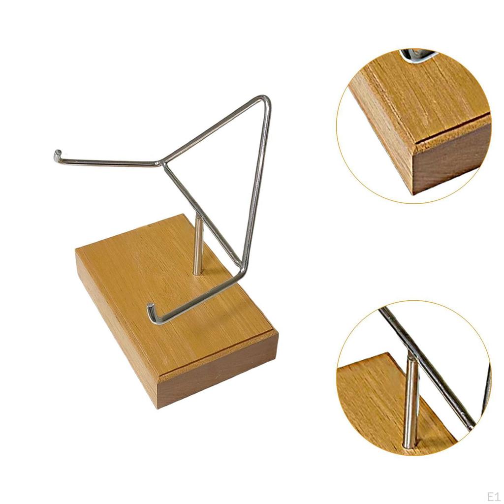 Metall ARM DISKATION CALE Mineralhållare Stenutställningsställ för Achaf Fossiler