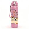 1PC Bath Tub Frog Cartoon 750ml Color Plastic Sports Water Bottle Leakproof Flip Straw Lid Suitable for Sports Office Home Use