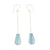 Orecchini da donna fatti a mano in argento sterling 925 con gemma di topazio azzurro cielo, 3,0" EE-135-6