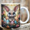3D Happy Easter Rabbit Egg Egg Ceramic Coffee Mug Tea Cup