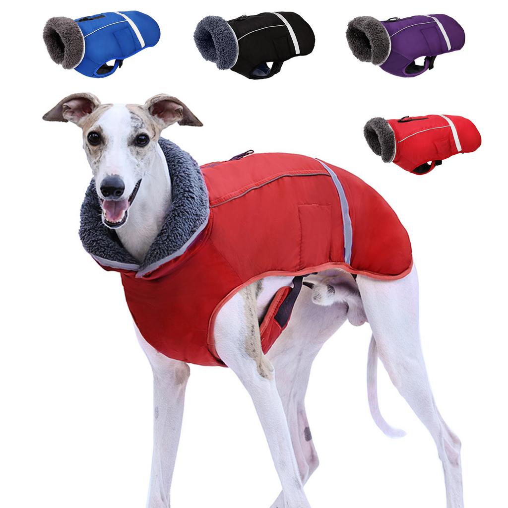Fleecové rolákové psí bundy Měkký zimní kabát Teplý svrchní oděv do chladného počasí pro venkovní procházky a cestování