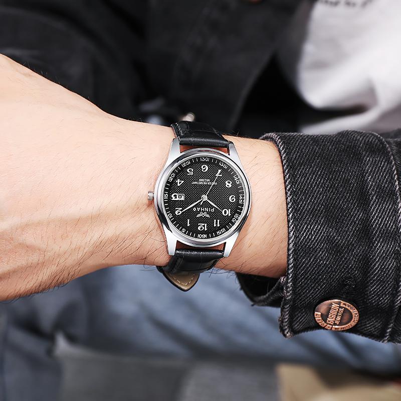 Casual Fashion Leather Strap Men Watches Montre de luxe homme New Best Products Dropshipping erkek saatleri Relogio